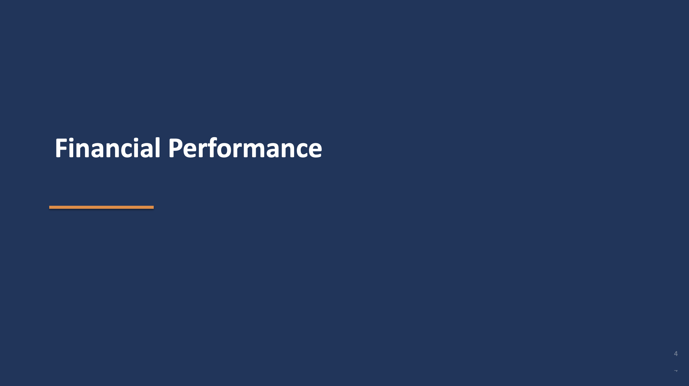 Slide 4: Financial Performance